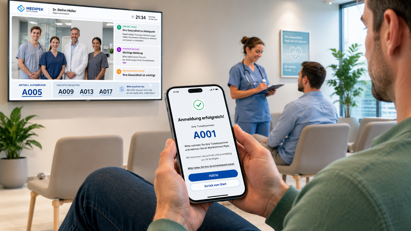 Digitale Ticket-ID auf dem Smartphone
